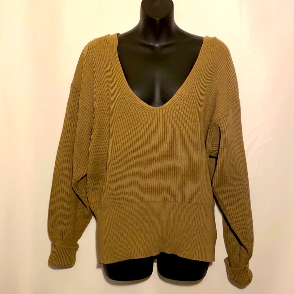 Free People V-Neck Women Sweater Pullover Jacket